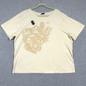 Sabaku Artwear Top Womens 1X Southwestern Tribal Animal 90s‎ Boxy Cropped USA